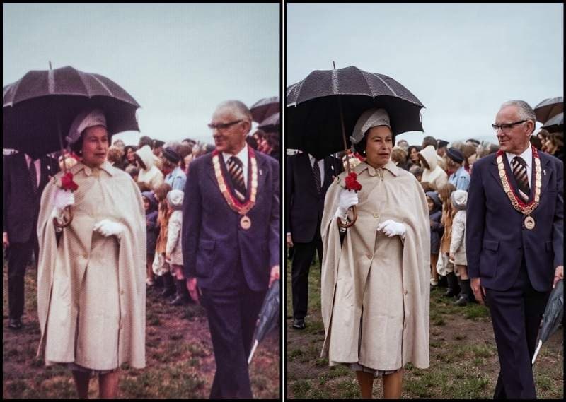 Vintage wedding portrait restoration